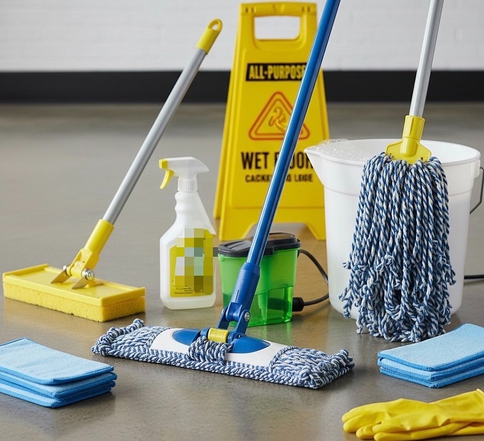 地板清洗前準備工具