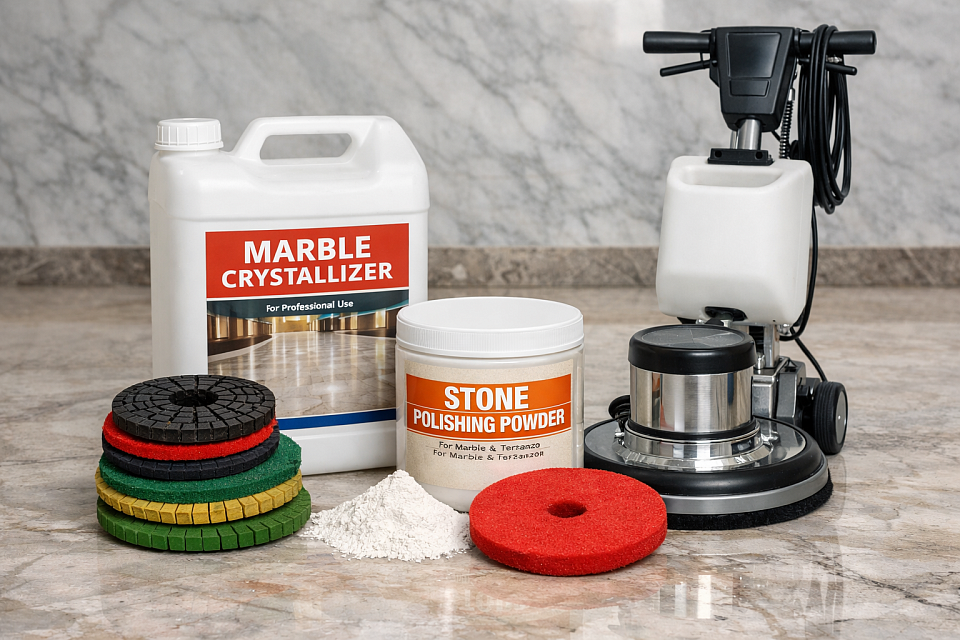 石材保養設備